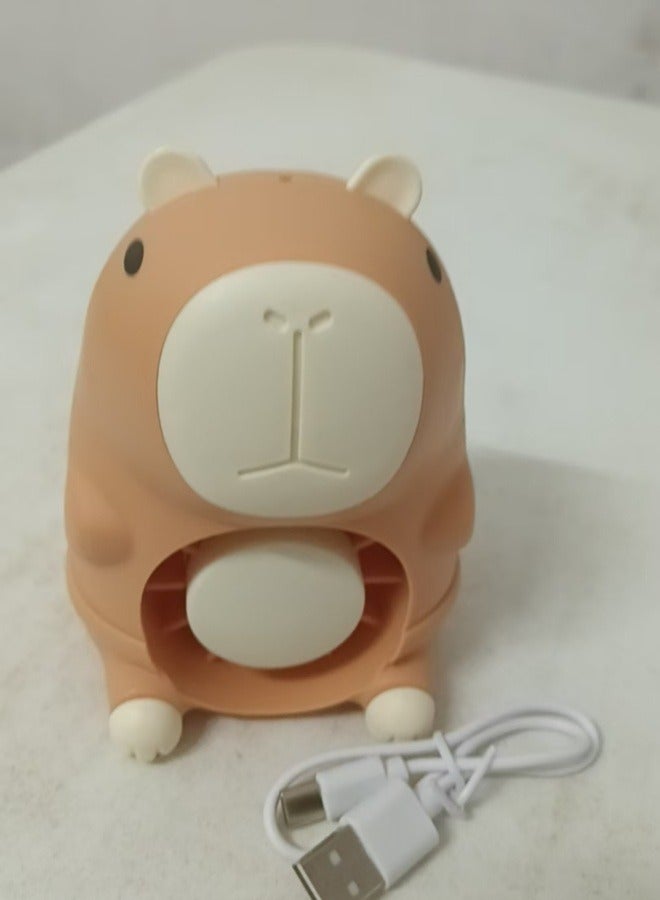 Desktop Cartoon Small Fan With Light 11*8*7CM - Image 4