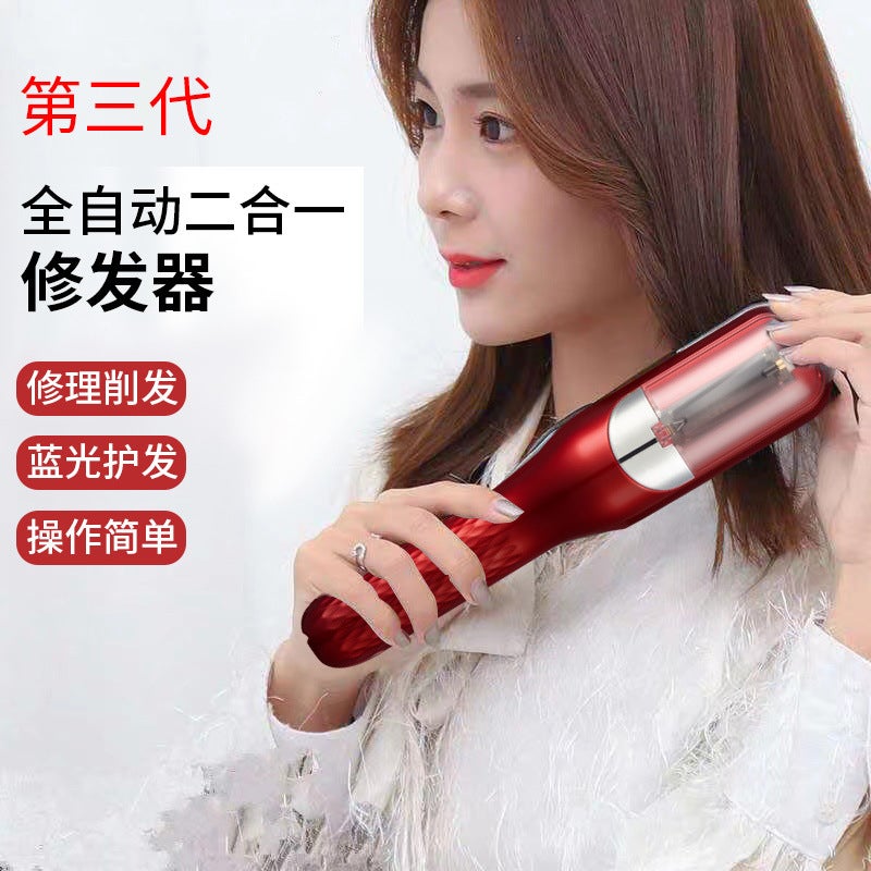 New Electric Hair Clipper Household Bangs Hair Cutting Artifact Split Hair Repair Blue Hair Care Hair Crusher - Image 2