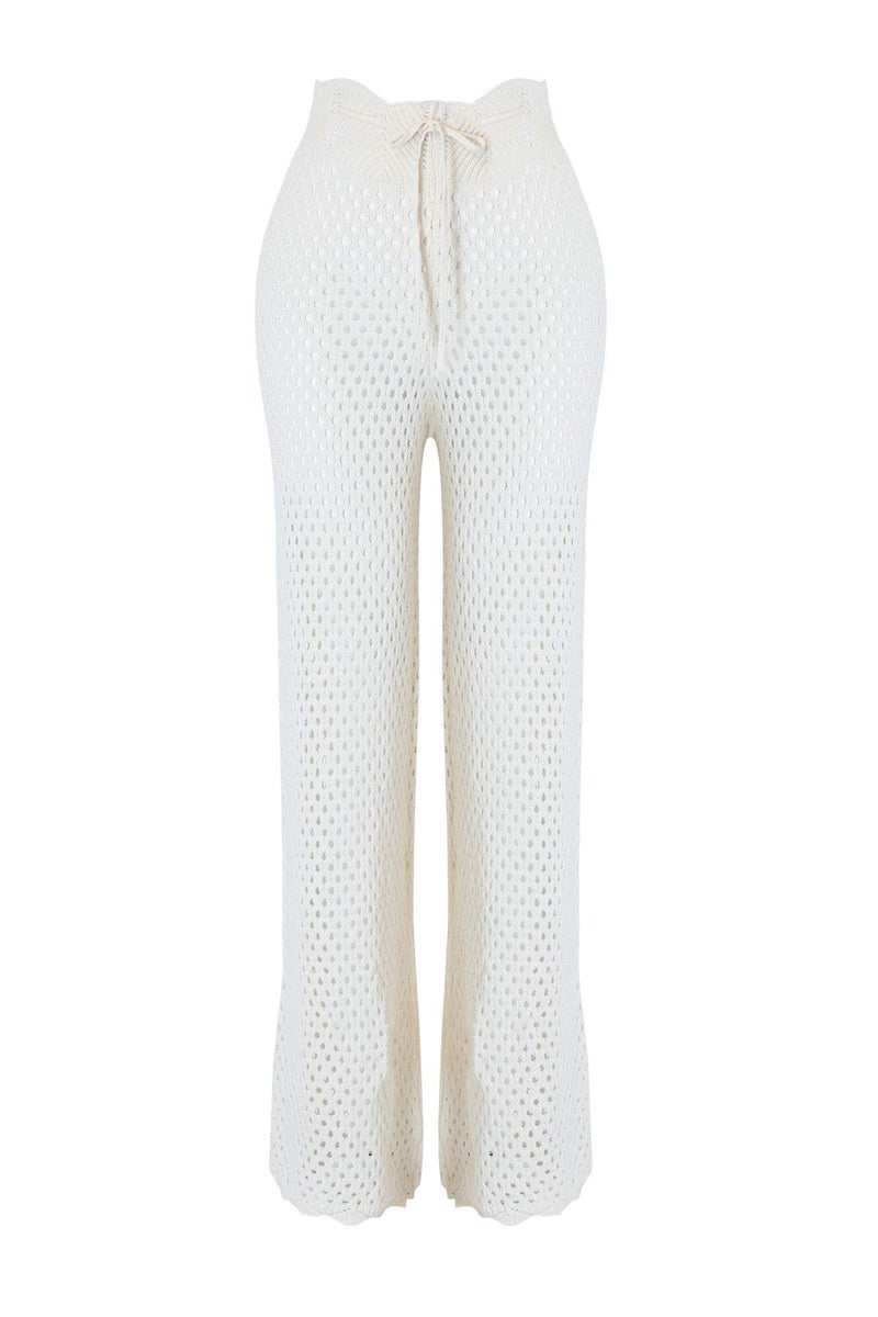trendyol Ecru Knitwear Long Regular Waist Beach Pants Tbess26Pl00003 - Image 4