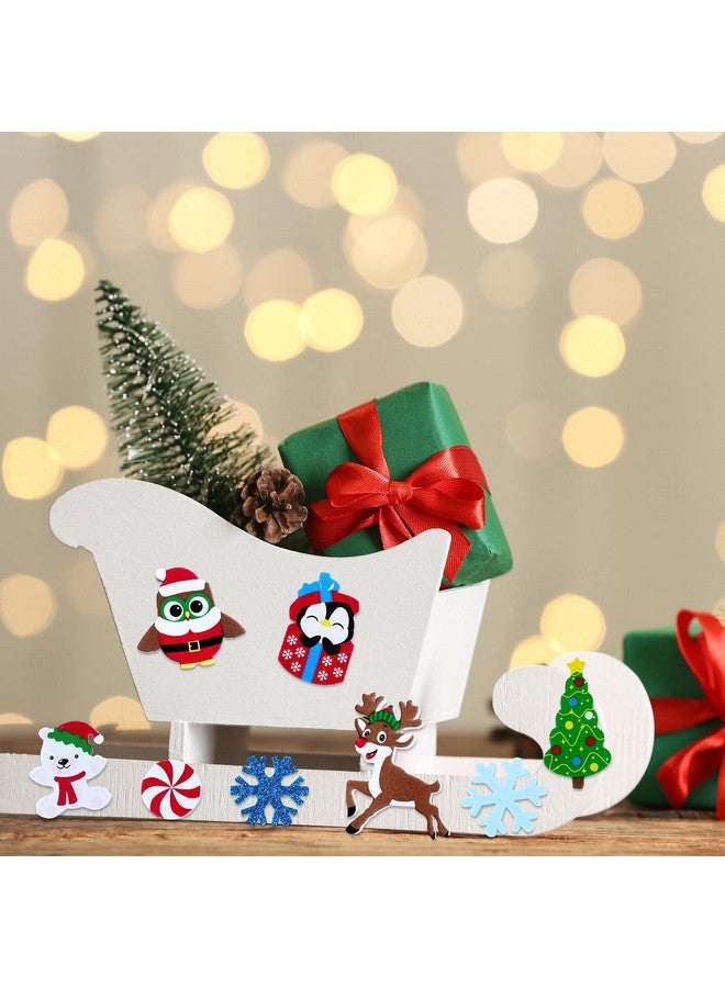 Winlyn 522 Pcs Bulk Assorted Christmas Stickers Christmas Crafts Foam Self-Adhesive Santa Reindeer Snowman Stickers Embellishment Winter Crafts for Kids Holiday Craft Projects Classroom Activities - Image 3