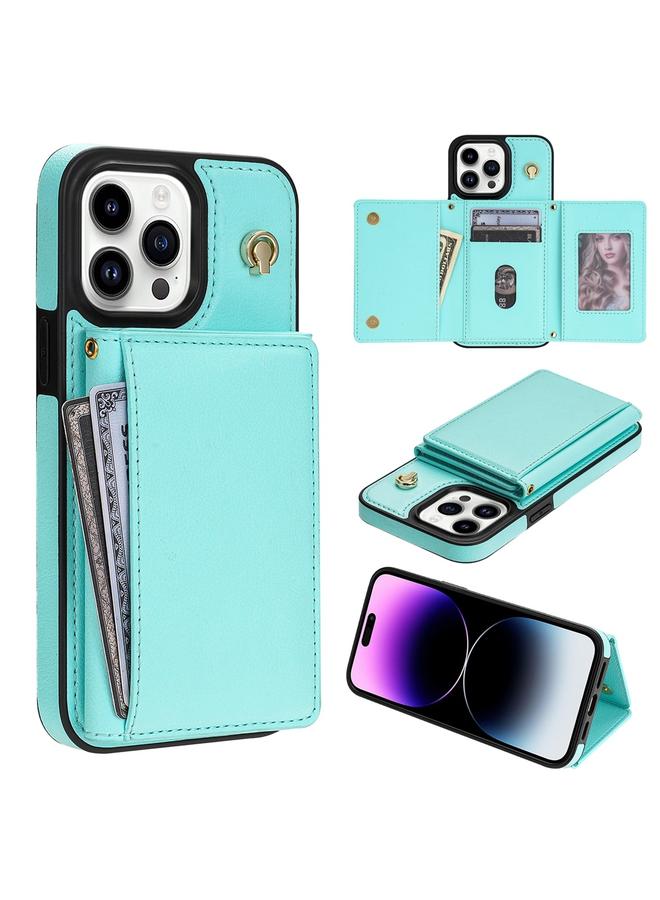 اس-توب حافظة لهاتف iPhone 13 Pro Max، حافظة بطاقات ثلاثية الطي مع حبل طويل - Image 1