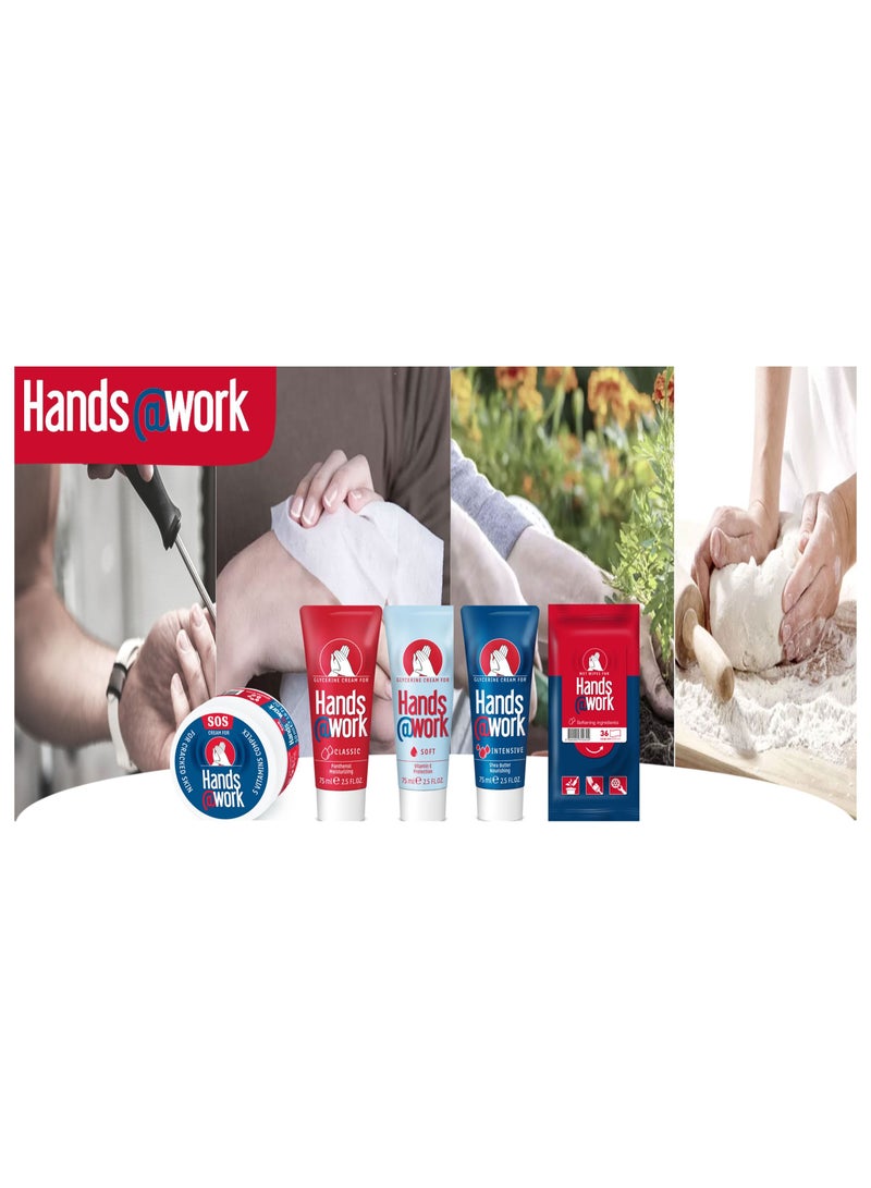 Hands@work كريم العناية باليدين الكلاسيكي | الجلسرين والبانثينول للبشرة الجافة والخشنة | 75 مل - Image 4
