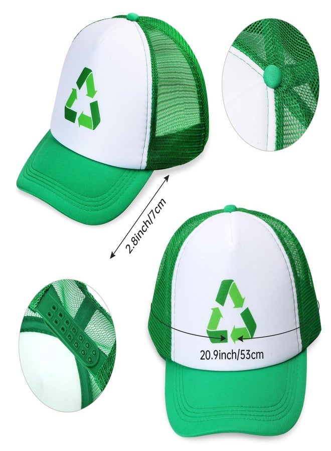 ييونغ إكسسوارات أزياء شاحنة القمامة لإدارة النفايات من Yewong للأطفال، سترة إعادة تدوير القمامة، قبعة تاكر، قفازات، بطاقة هوية ليوم المهنة (المجموعة أ) - Image 3