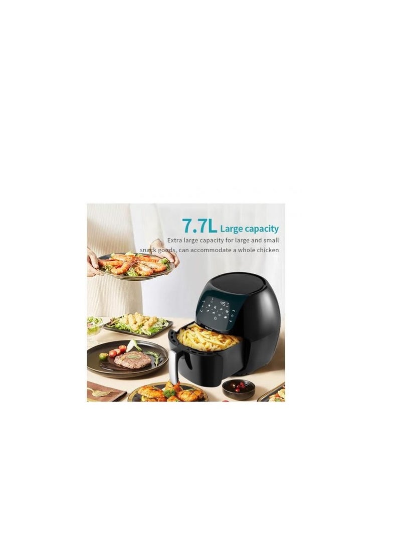 سوكاني قلاية تعمل بدون زيت قلاية الهواء الصحي مزودة بشاشه ديجيتال تعمل باللمس - سعة 8 لتر 8012+شنطة دكان علاء - Image 4