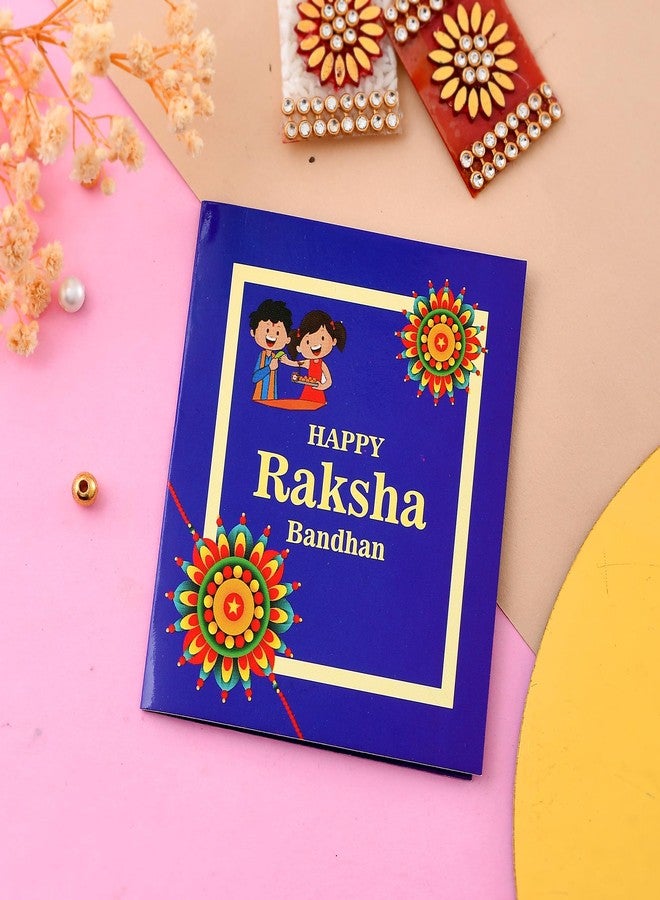 Pride Store Boy's Rakhi For Brother, Pack Of 2 Rakhi With Temperature Bottle, Showpiece, Tilak Pack, Greeting Card Gift Combo Set | Best Rakhi Gift For Brother (Art D) - Image 4