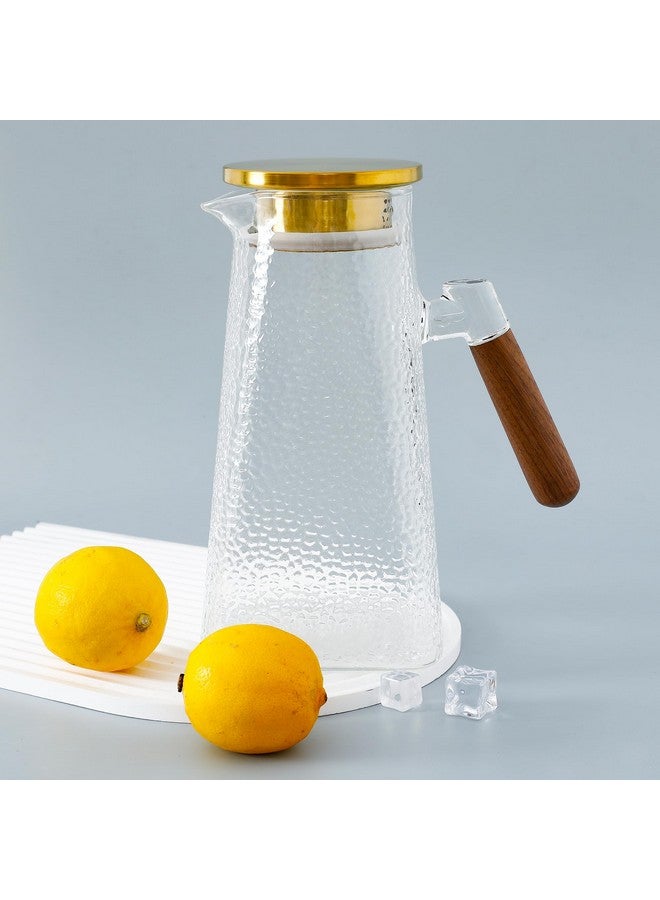 UMAI Borosilicate Glass Water Jug With Airtight Lid (1.5L) | Handle | Diwali Gift | Dining Table | Detox Jar (Clear) - Image 1