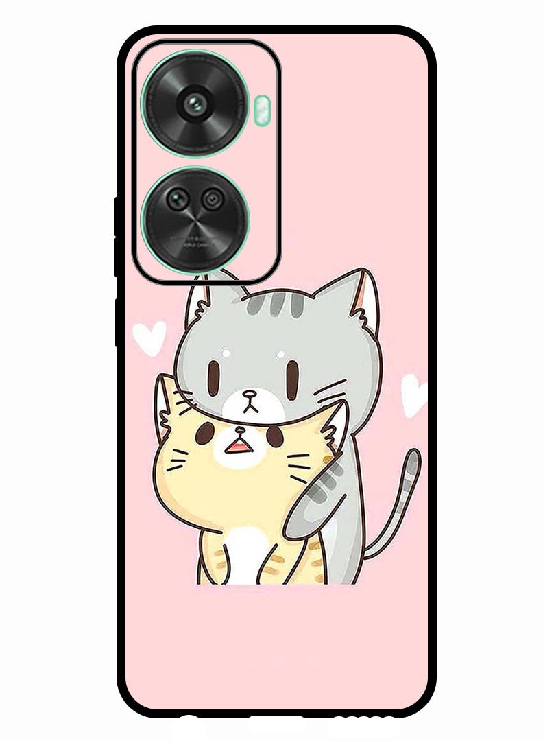 Theodor Protective Case Anti Scratch Shock Proof Bumper Cover For Huawei nova 11 SE Two Cats Love - Image 1