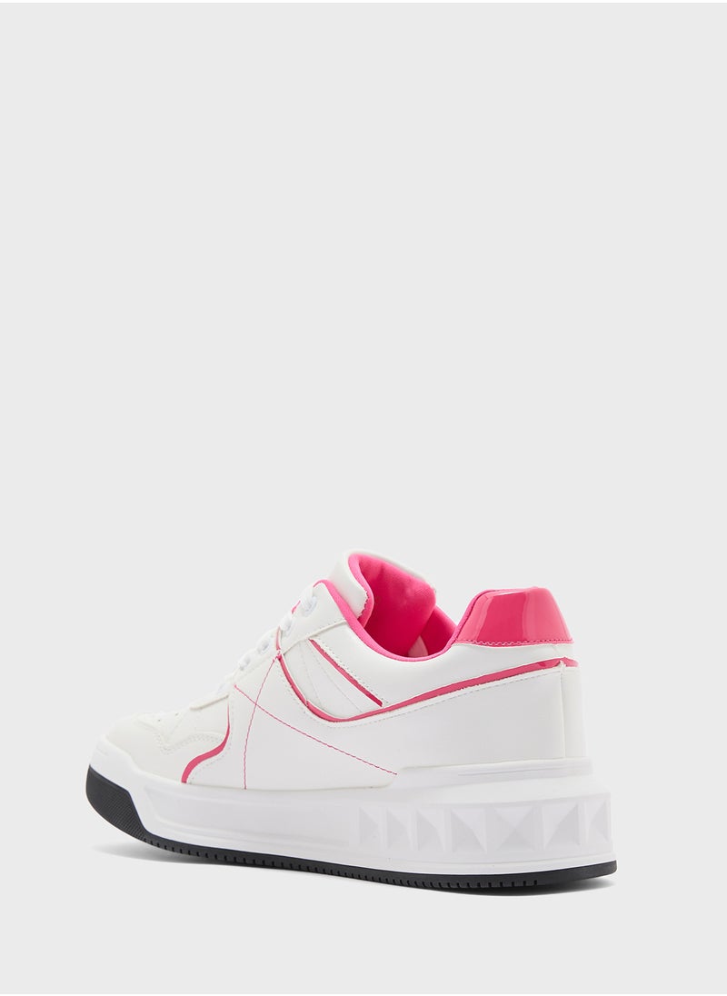 Ginger - Contrast Panel Sneakers - Image 1