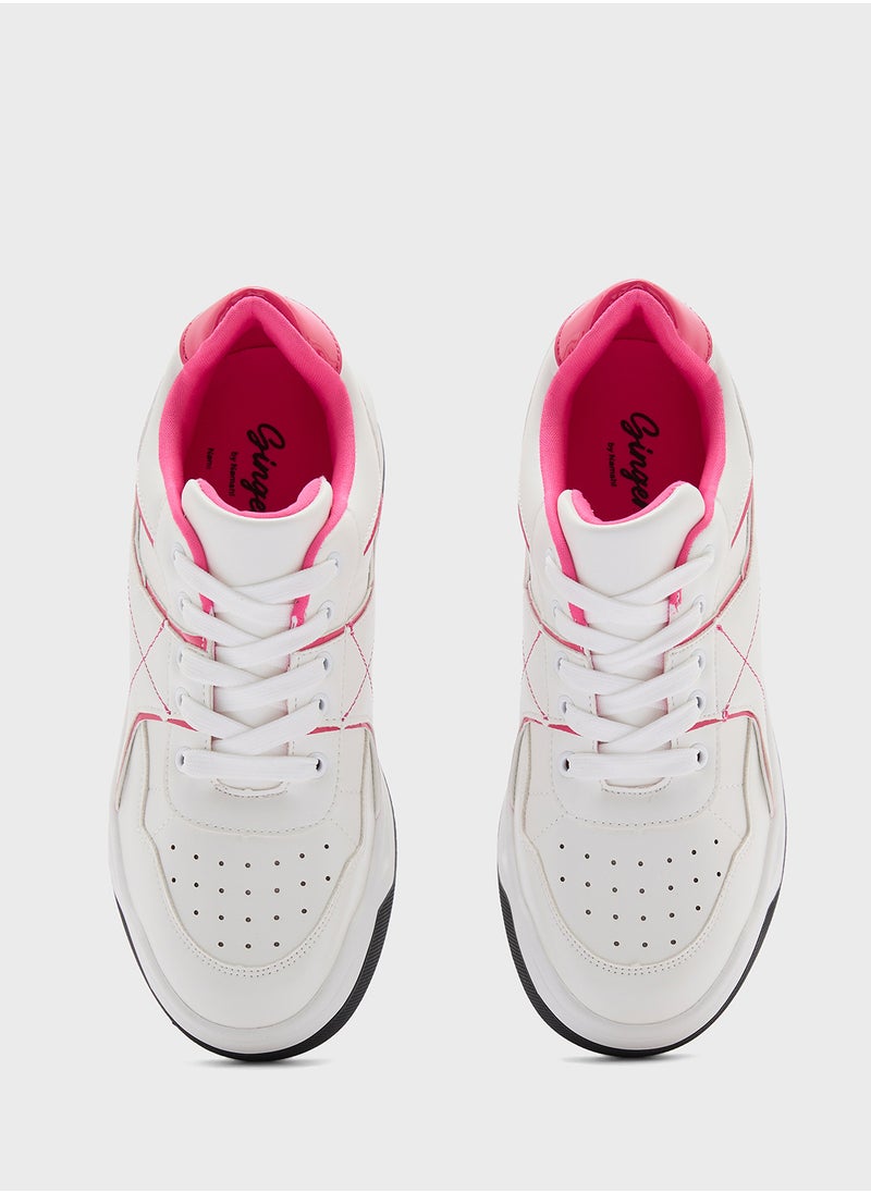 Ginger - Contrast Panel Sneakers - Image 1