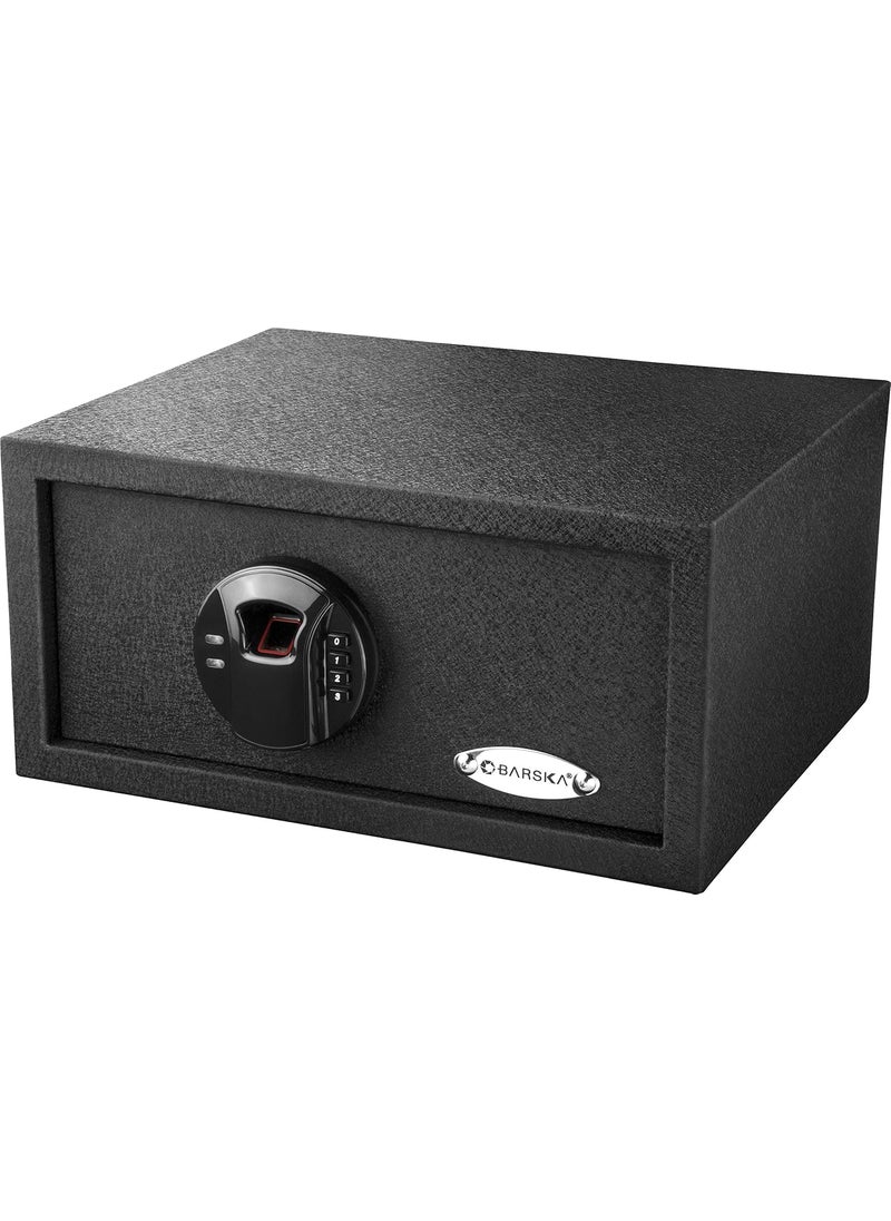 BARSKA Barska AX12888 Quick Access Keypad Biometric Fingerprint Security Safe Box 046 Cubic Ft Black  - Image 1