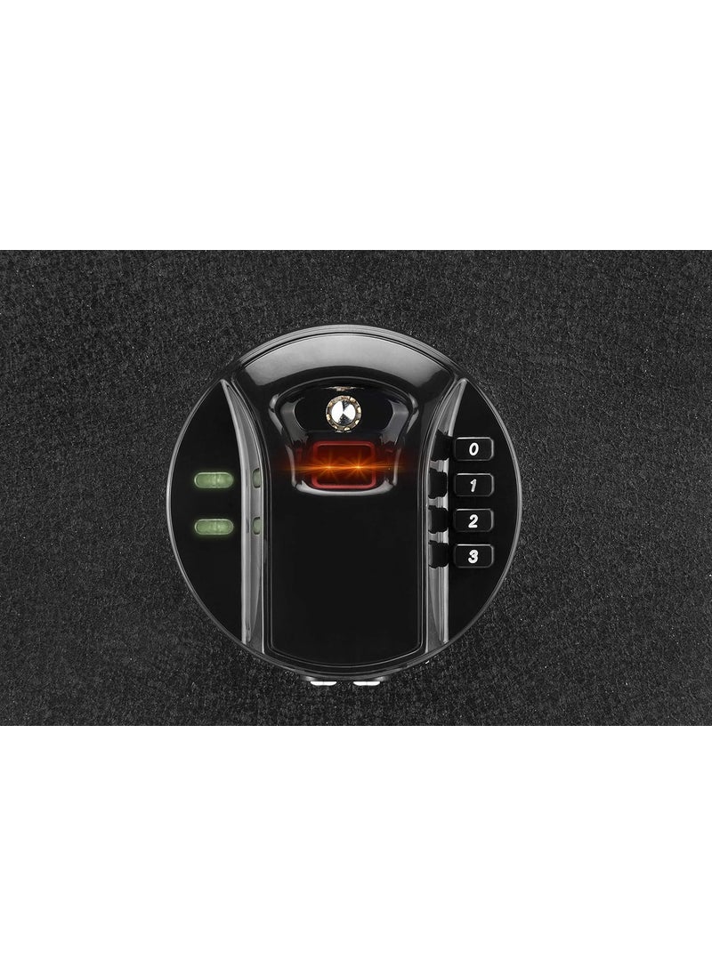 BARSKA Barska AX12888 Quick Access Keypad Biometric Fingerprint Security Safe Box 046 Cubic Ft Black  - Image 3