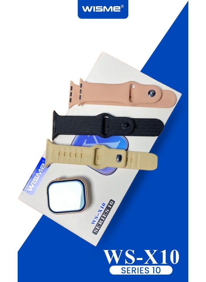 ويزمي ساعة ذكية للياقة البدنية Wisme WS X10 مزودة بخاصية تتبع معدل ضربات القلب ونشاط النوم ووجوه مخصصة وموسيقى وكاميرا وأشرطة إضافية - Image 4