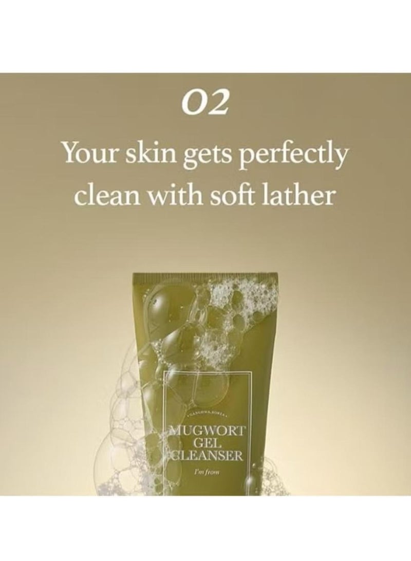 I'M FROM Mugwort Gel Cleanser 150ml, Mugwort Extract 60%, Natural Herbal Cleanser, Calming and Soothing Skin, Micro Cleansing Gel Suitable for All Kinds of Skin - Image 5