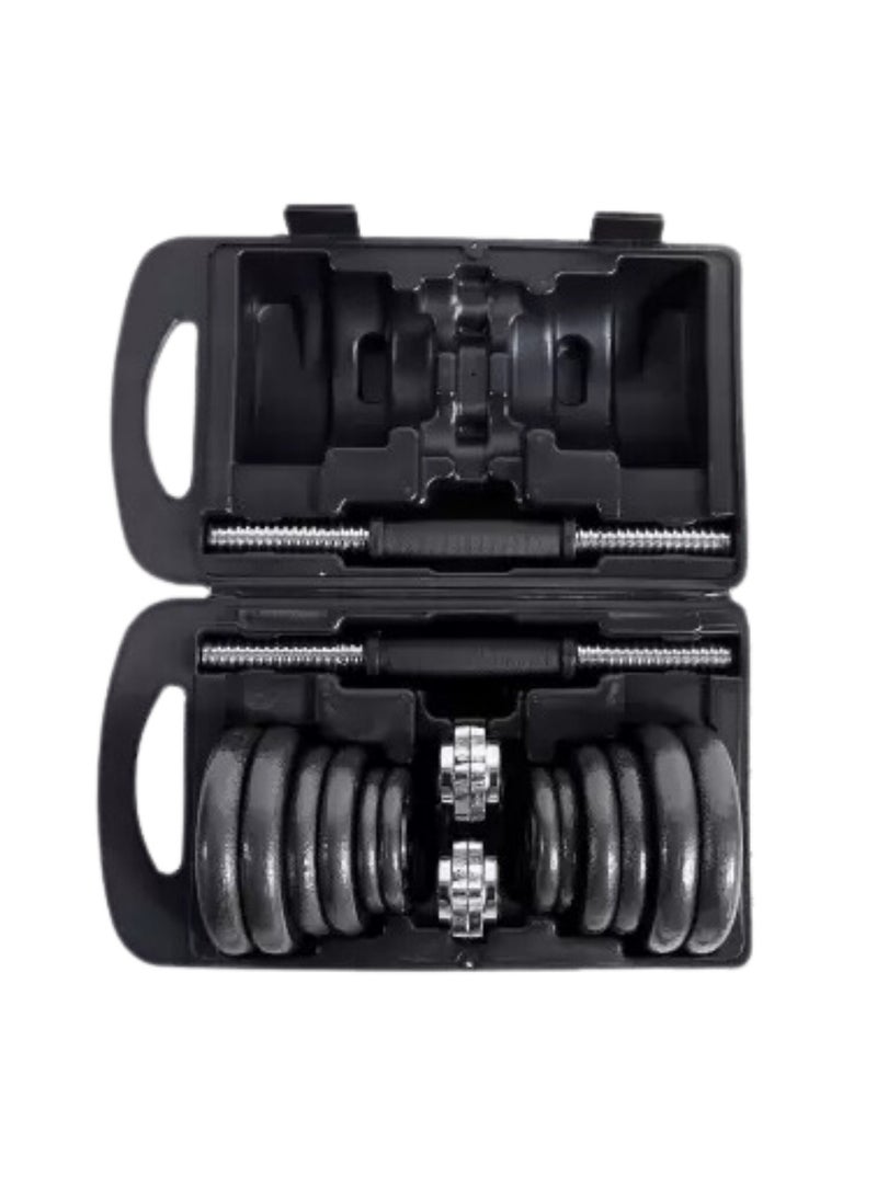 MAAS - 15kg Adjustable Compact Dumbbell Weight Set for Home Training and Gym - Image 1
