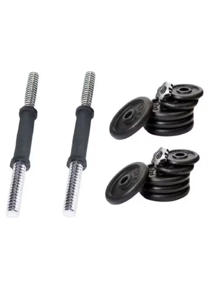 MAAS - 15kg Adjustable Compact Dumbbell Weight Set for Home Training and Gym - Image 1