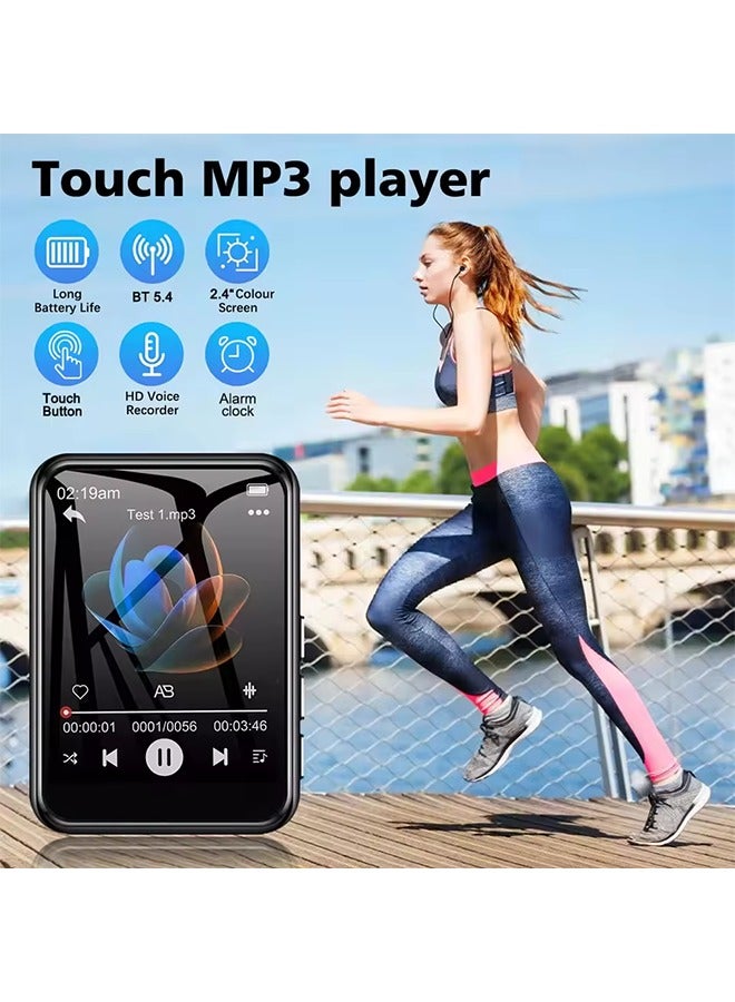 AL RAID Bluetooth 5.4 Touch Screen MP3 Player HiFi Lossless Music Play Built-in Speaker 32GB Support Recording E-Book - Image 4