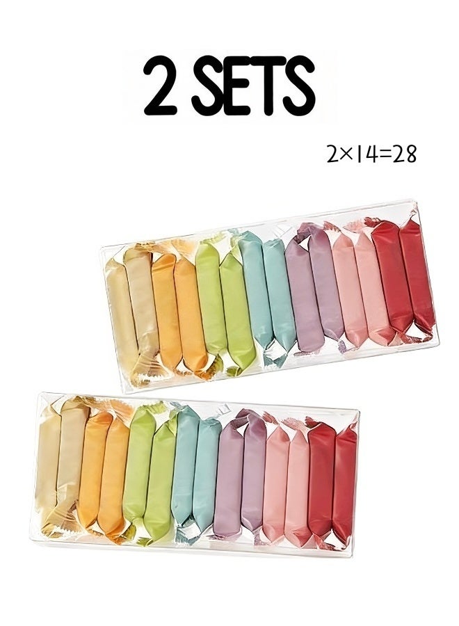 Compressed Towel Disposable Towel 28 Pieces Pure Cotton Thickened Towel Washcloth For Home Hotel Travel Camping,Portable Towel Soft Durable Emergency Outdoor Use 24x30cm - Image 1