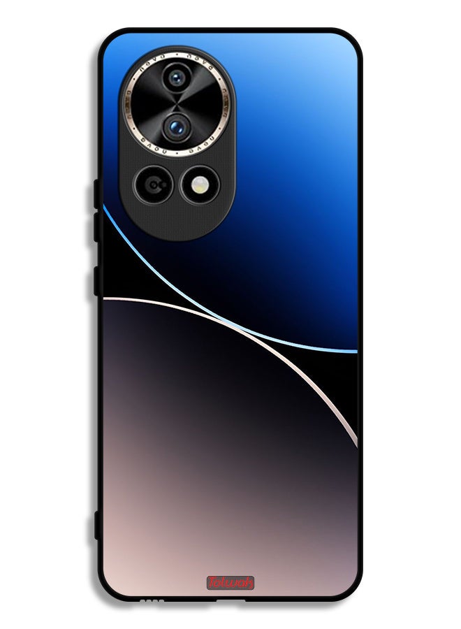 Tolwak Huawei nova 12 Ultra 5G Protective Case Cover Curve Lines Pattern - Image 1