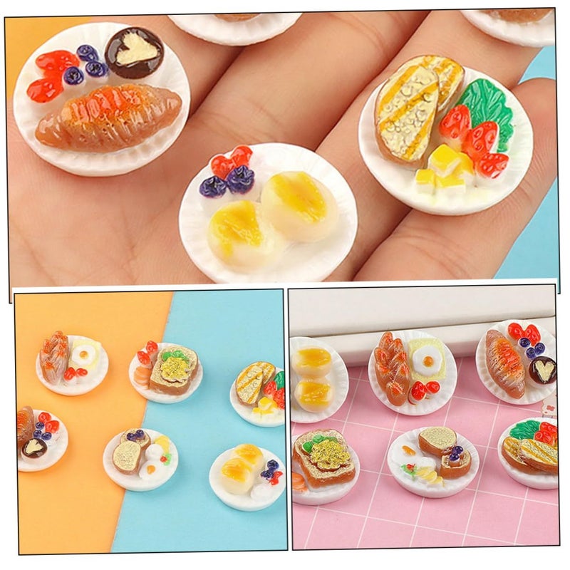 12 Pcs Miniature Food Toys Resin Dollhouse Accessories Flatback Charms for DIY Jewelry Making - Image 4