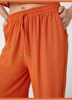 KOTON Drawstring Pocket Wide Leg Trousers  - Image 5