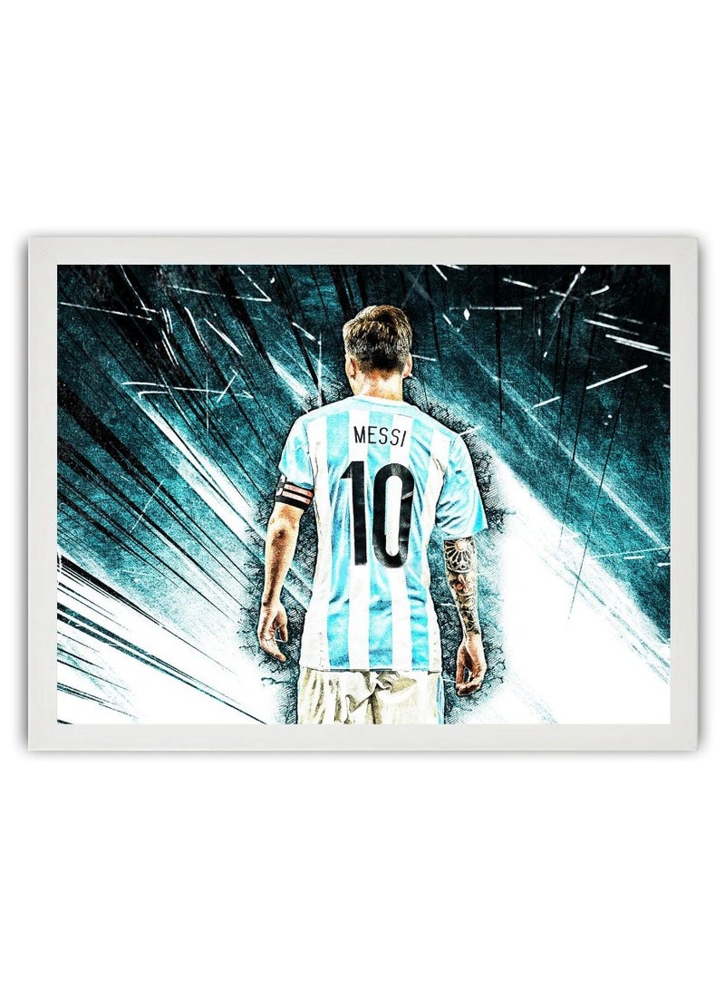 إم إي سي إطار ملصق بتصميم لاعب كرة القدم ميسي مقاس 21 × 30 سم - Image 1