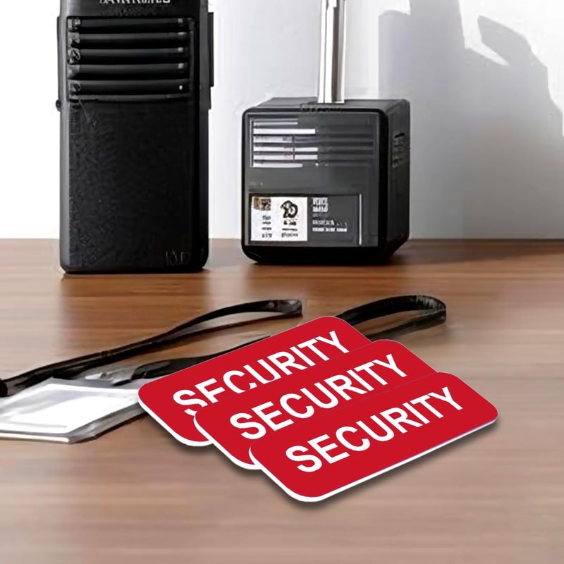 All Quality Badges Security 1 x 3 Name Tag, Blue (3 Pack) - Image 5