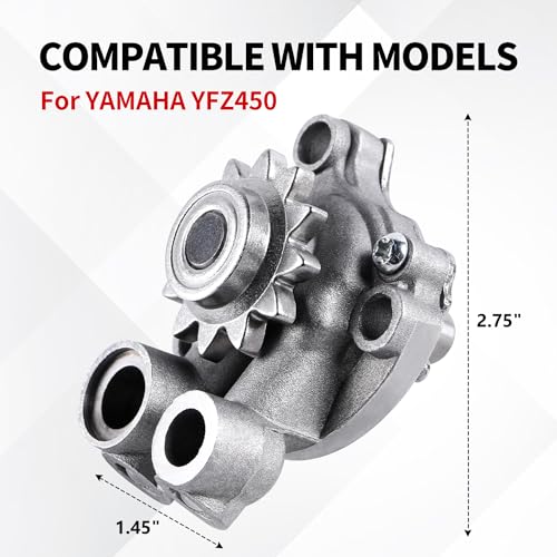 YDO Oil Pump Compatible with Yamaha YFZ450 YFZ 450 2007-2013 Model KVTR-2706 Replace OEM # 5D3-13300-00-00 - Image 3