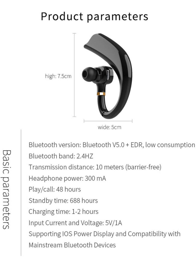 Zoom Plus - Wireless Business Bluetooth Stereo Headset with Active Noise Cancellation for Home, Office and Travel, Black - Image 1