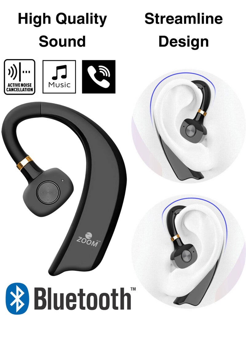 Zoom Plus - Wireless Business Bluetooth Stereo Headset with Active Noise Cancellation for Home, Office and Travel, Black - Image 1