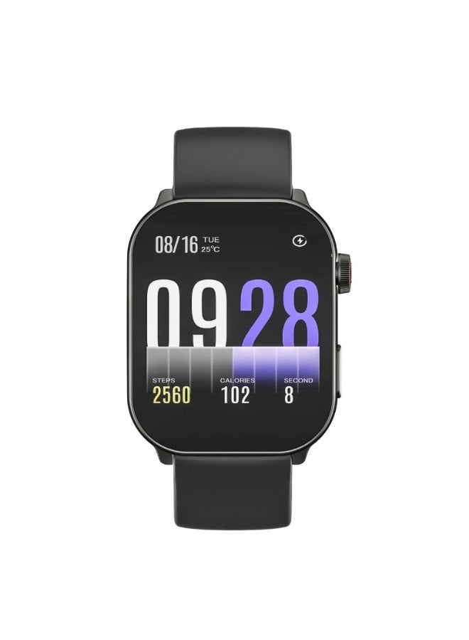 Kieslect Balancs Smart Watch for Unisex, AMOLED Display, 2.1 Inch Curved - Black - Image 2