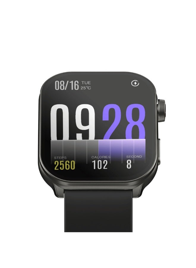 Kieslect Balancs Smart Watch for Unisex, AMOLED Display, 2.1 Inch Curved - Black - Image 3