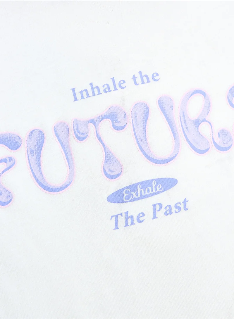 GIORDANO  Women’s Cotton Crew Neck Printed Comfort Tee for Women | Best Price UAE