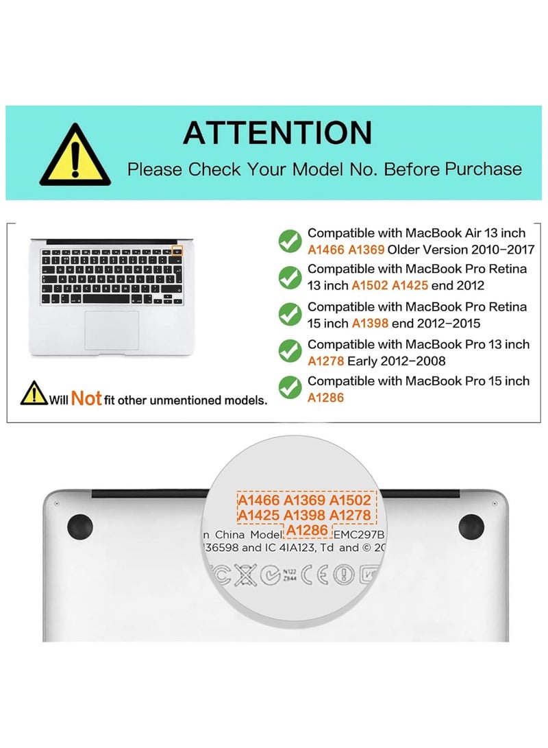 AMM EU/UK Version Arabic English Keyboard Cover for MacBook Air/Pro/Retina 13/15/17-Inch 2015 or Older Version & Older iMac Keyboard Protector- Pink - Image 2