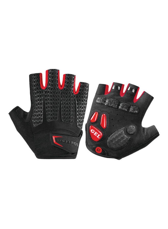 Rockbros Cycling Half Finger Gloves with Gel Padded - Image 1