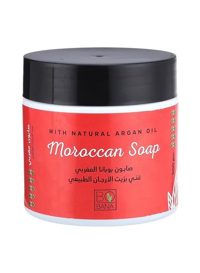 بوبانا صابون بوبانا المغربي بزيت الأرجان الطبيعي - 500 جرام