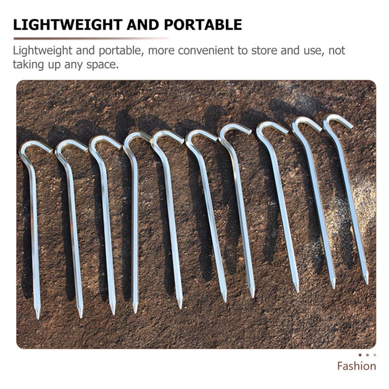 Aluminum Alloy Tent Stakes Set 4PCS Lightweight Camping Ground Pegs for Shelter Anchoring - Image 5