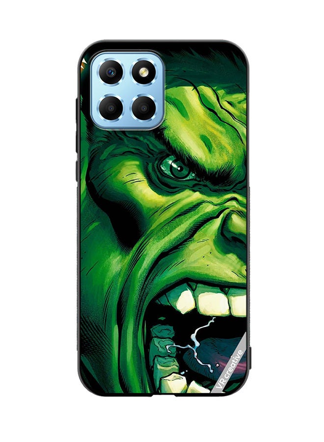 VR CREATIVE Protective Case Cover For Honor X8 5G Hulk Face Design Multicolour - Image 1