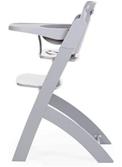CHILDHOME Childhome, Evolutive Baby High Chair : From 0 Month To 85Kg, Tablet Included, Beechwood, Cradle, Safety Harness 5 Points, Invisible Screws, Evosit Grey  - Image 3