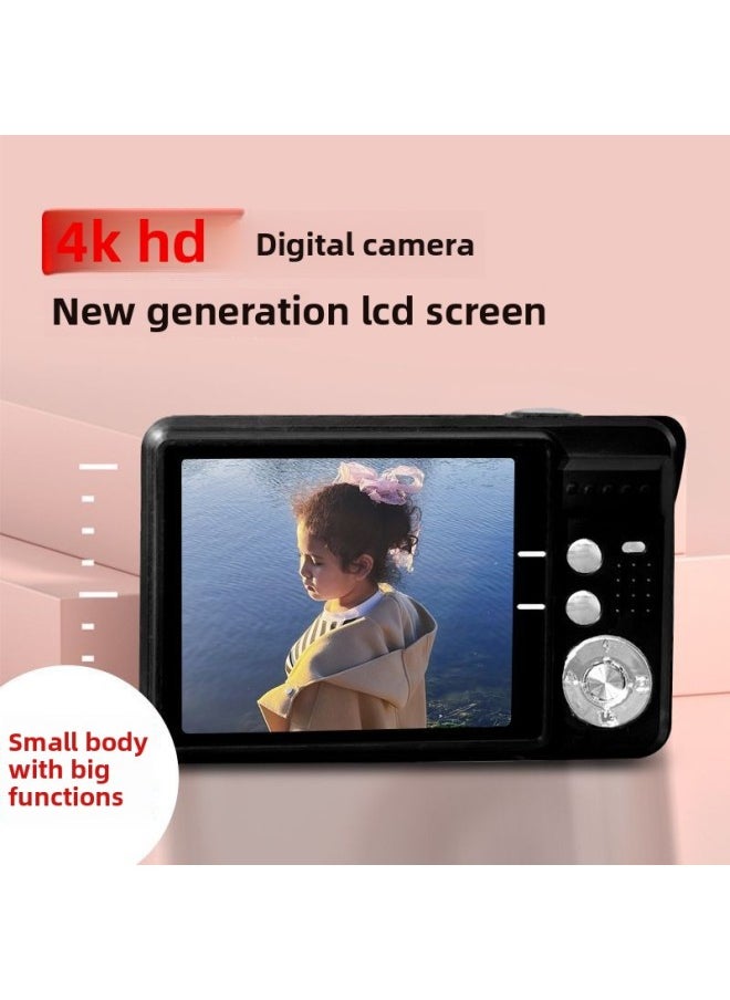 Generic 4K Digital Camera High Pixel HD Selfie Card Machine Entry-level Student Camera Photography 2.7K Video-Body Color:2.7inch Glossy Silver-package 4  - Image 3