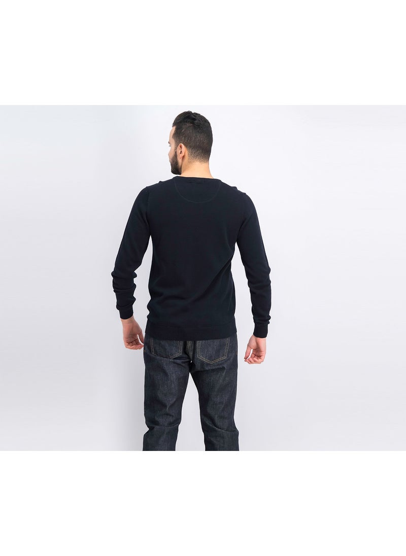 Hackett Men V-neck Sweater, Black  - Image 4