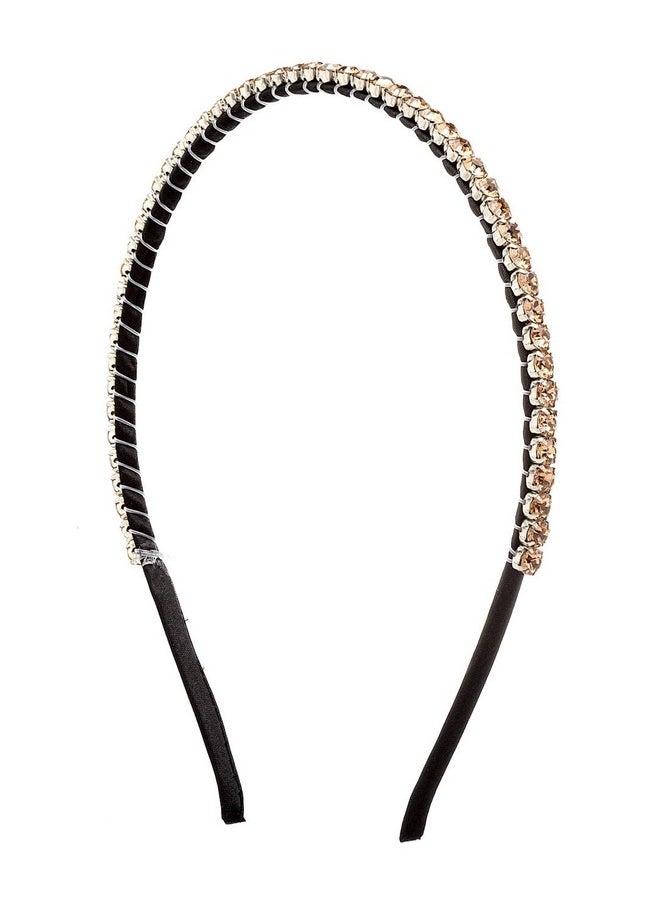 Vogue Hair Accessories Gold Metal Fancy Party Wedding Bridal Sleek Hairband Headband For Girls And Women  - Image 4