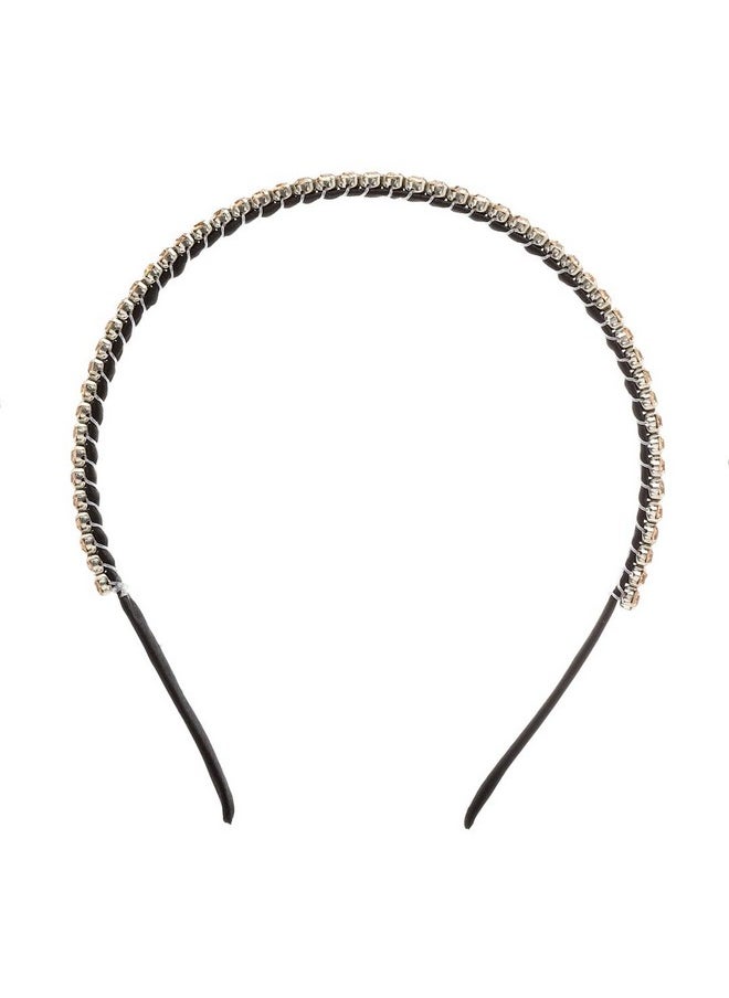 Vogue Hair Accessories Gold Metal Fancy Party Wedding Bridal Sleek Hairband Headband For Girls And Women  - Image 3