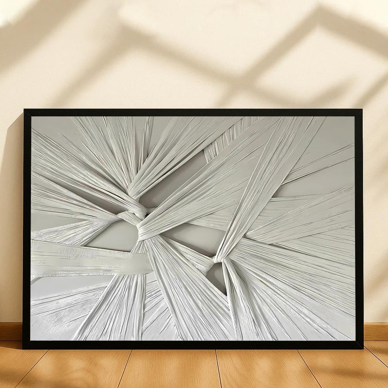 Marktna One piece of printed canvas wall art in the style of a plaster painting with a hollow frame, measuring (70×50). - Image 2