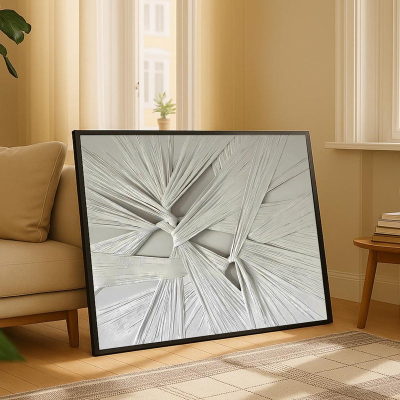 Marktna One piece of printed canvas wall art in the style of a plaster painting with a hollow frame, measuring (70×50). - Image 3