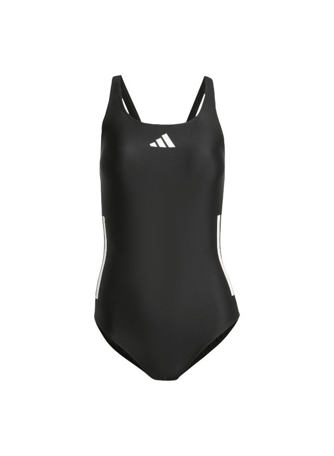 Adidas 3S Bld Swimsuit Black Swim Swimwear For Women 26"  - Image 1