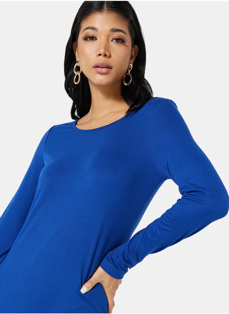 VERO MODA - Basic Long Sleeve Mini Dress - Image 1