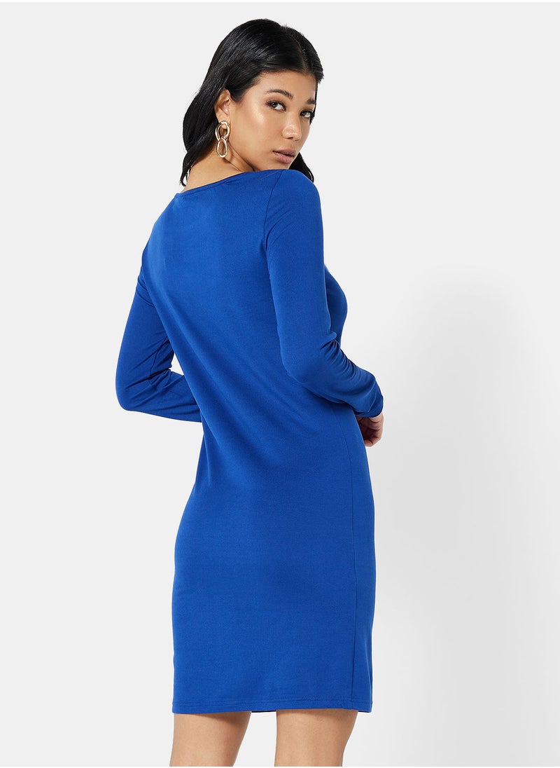 VERO MODA - Basic Long Sleeve Mini Dress - Image 1