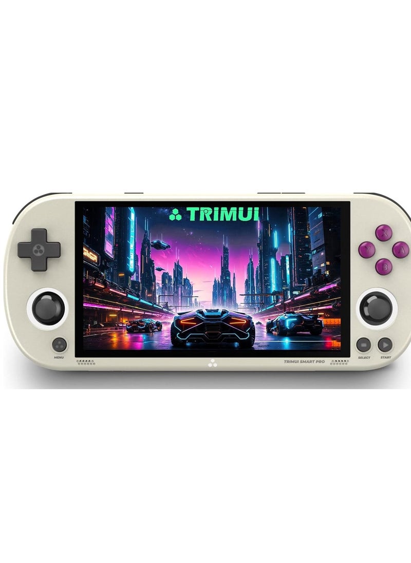 TRIMUI Trimui Smart Pro Handheld Game Console 4.96”IPS Screen Linux System Joystick RGB Lighting Smartpro Retro Video Game Player Gift 128 GB SD Card 