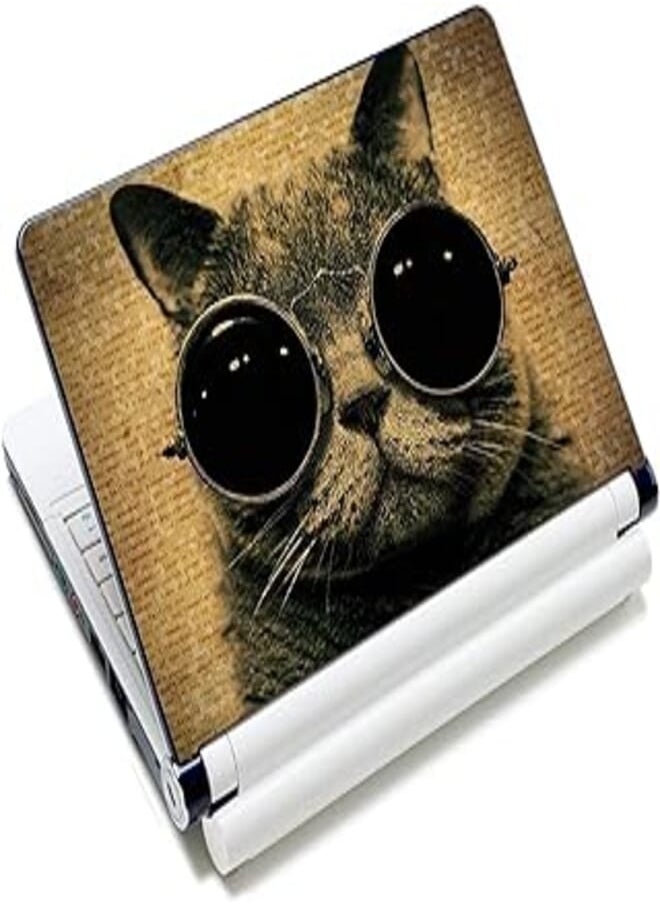 ICOLOR - iColor Funny Cat Laptop Skin Vinyl Sticker Cover for 12 13 13.3 14 15in Notebook PC - Image 1