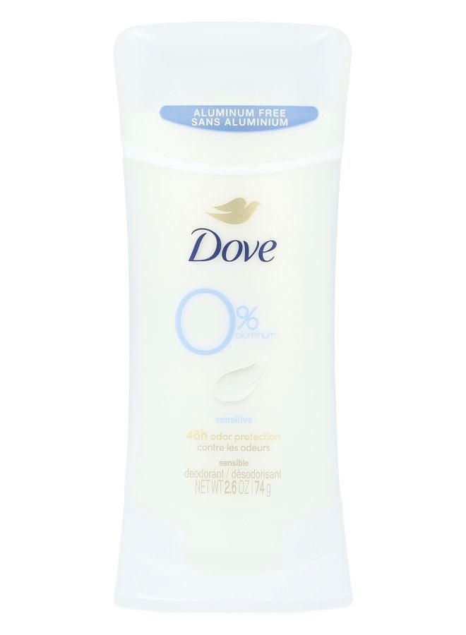 Dove مزيل عرق خالي من الألمنيوم للحساسية 2.6 أونصة (74 جرام)